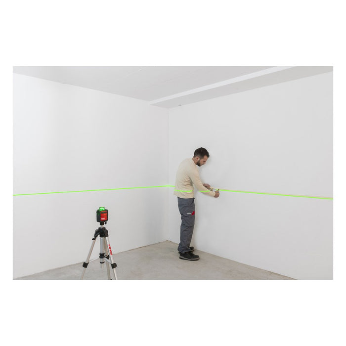 Sola Nivel láser de líneas HORIZON GREEN BASIC de hasta 80 m con rayo verde