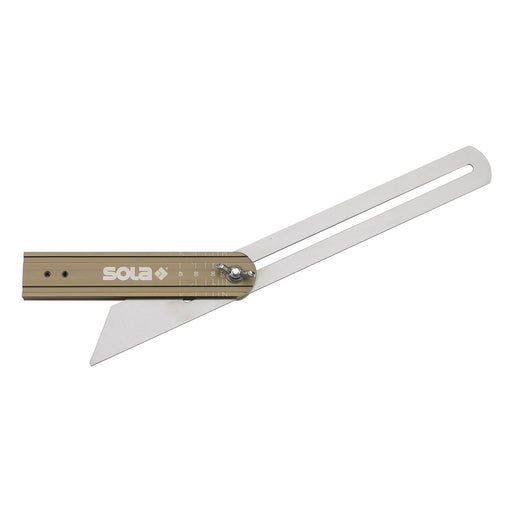 Sola Falsa escuadra con graduación de ángulos VSTG (200 mm)