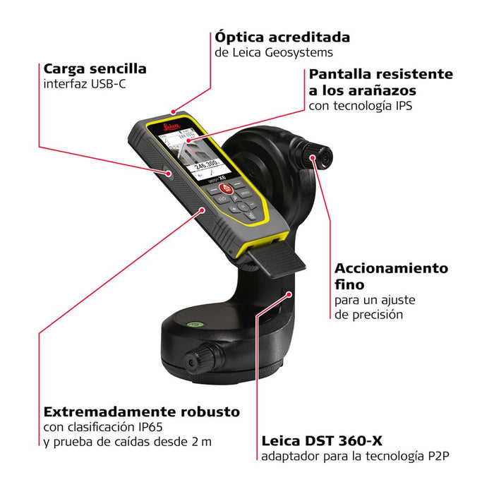 Leica Geosystems Set Disto X6 + Adaptador + Trípode