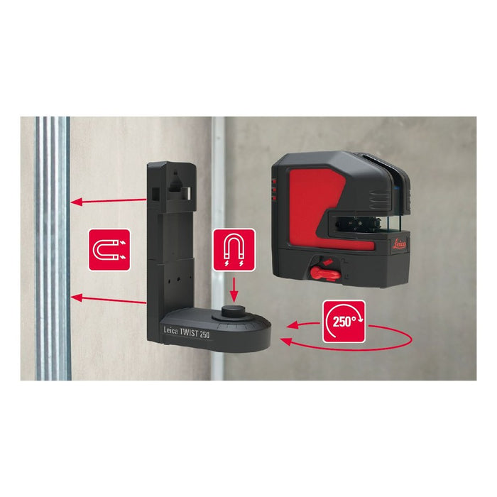 Leica Geosystems Nivel láser de líneas Lino L2s con pilas
