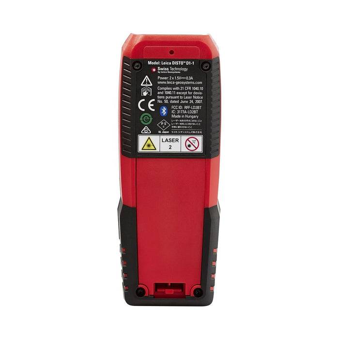 Leica Geosystems Medidor láser Disto D1 (Alcance 40 m; Precisión ± 2.0 mm)