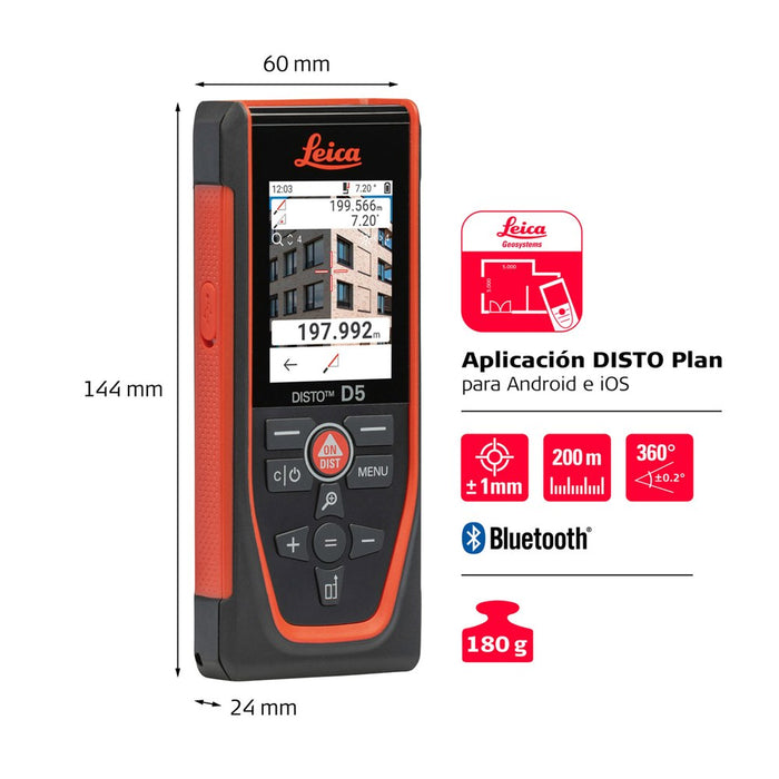 Leica Geosystems Pack Disto D5 + Adaptador + Trípode