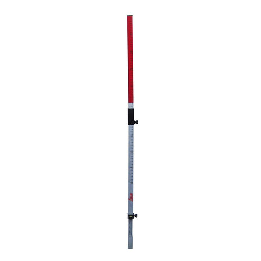 Leica Geosystems Mira telescópica con nivel de burbuja y soporte para receptor láser (Alt. Max.: 2,40 m)