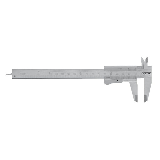 Vogel Calibre pie de rey DIN 862 para zurdos, Capacidad util 150 mm, Boca 40 mm