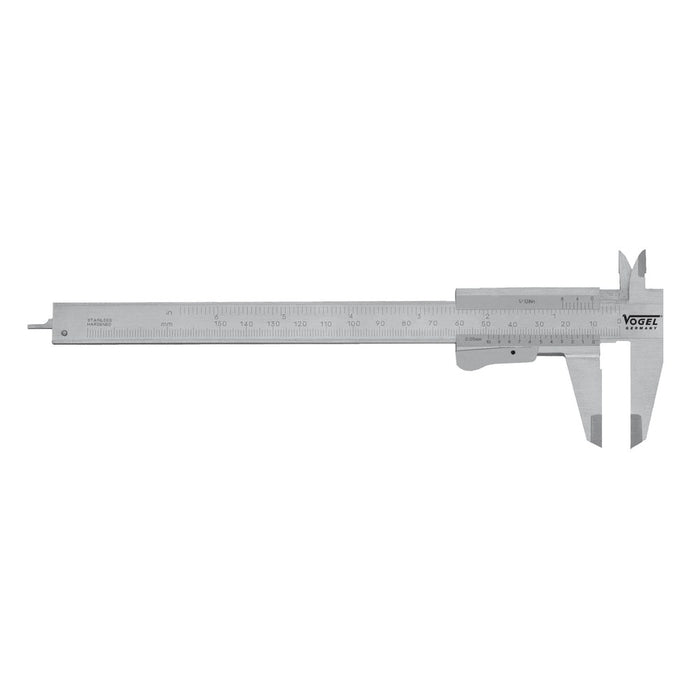 Vogel Calibre pie de rey DIN 862 para zurdos, Capacidad util 150 mm, Boca 40 mm