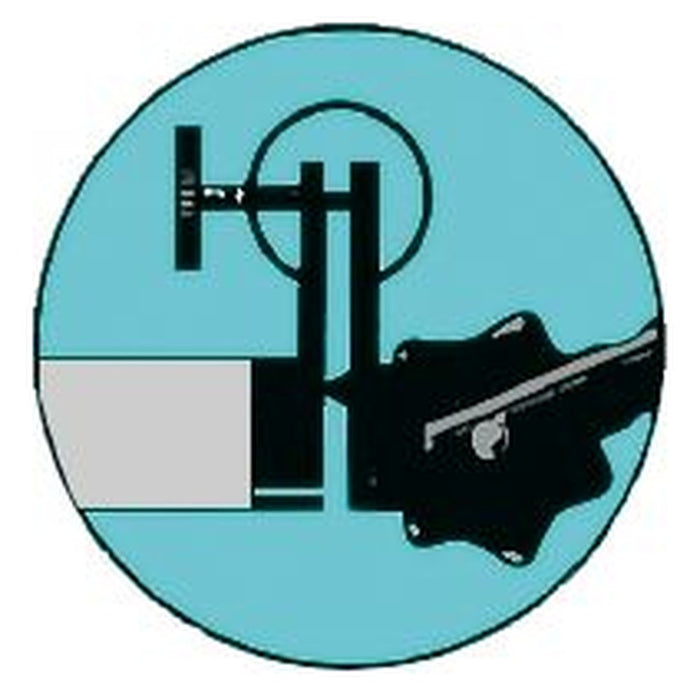 Vogel Soporte universal porta-comparador, Altura total 235 mm, Base 65x50x55 mm