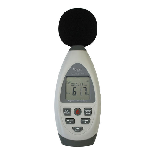 Vogel Medidor del nivel de sonido electrónico digital, Rango de medición dBA/dBC: 30-80/ 50-100/ 60-110/ 80-130