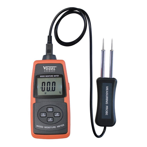 Vogel Medidor de humedad electrónico digital, Rango de medición en madera 2%-70%, Lectura 0,5%