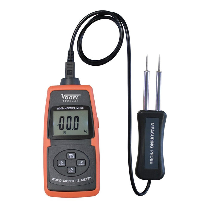 Vogel Medidor de humedad electrónico digital, Rango de medición en madera 2%-70%, Lectura 0,5%