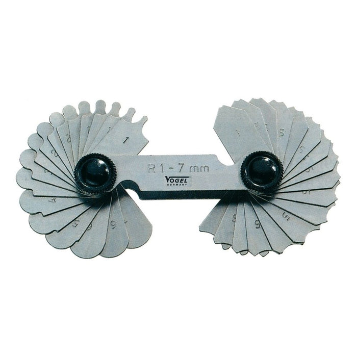 Vogel Juego galgas para radios INOX, 17 láminas