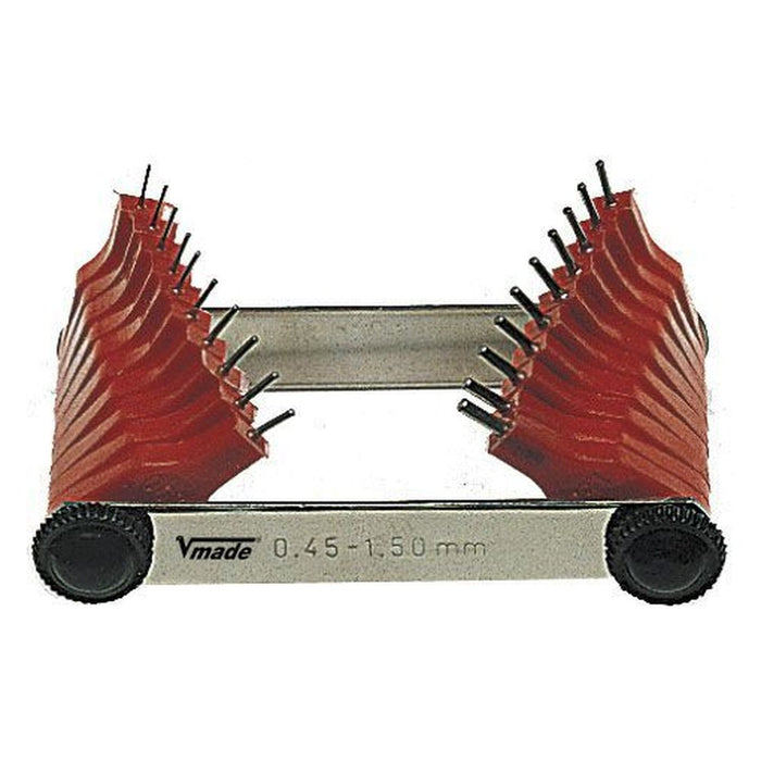 Vogel Juego calibres para inyectores, Pasos 0,45-1,5 mm