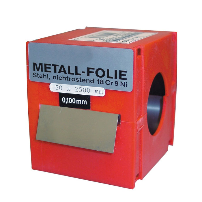Vogel Rollo fleje calibrado 2.5 m x 50mm inox (espesor 0,02 mm)