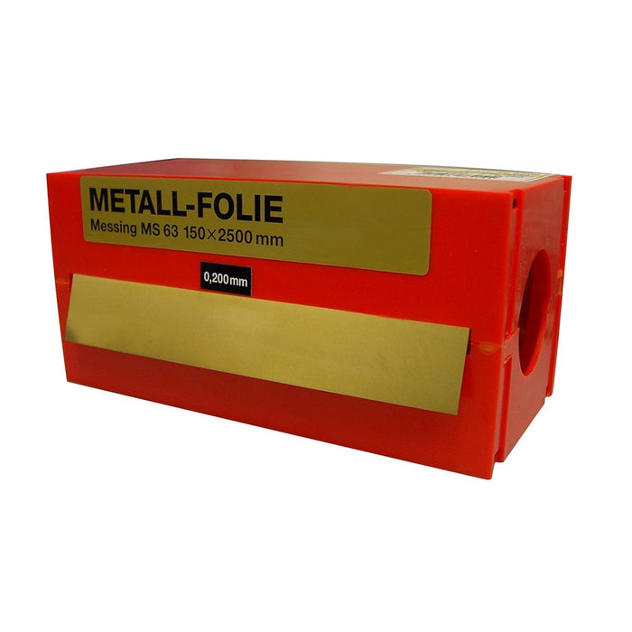 Vogel Rollo fleje calibrado 2,5 m x 150 mm latón (espesor 0,02 mm)