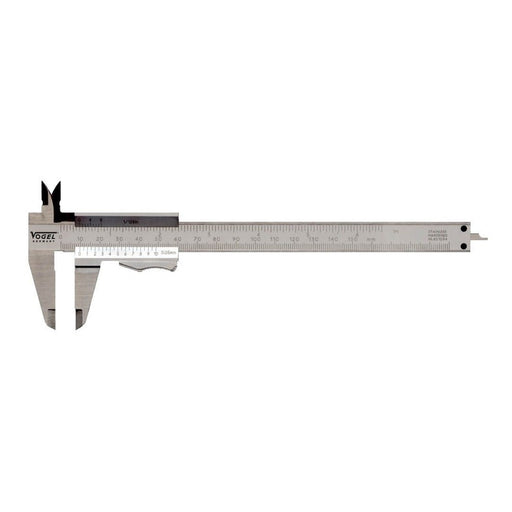 Vogel Calibre pie de rey monobloc DIN 862 de 150x40 mm con certificación de calibrado