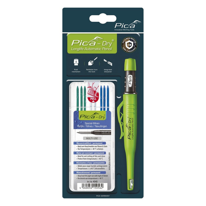 Pica Packs de marcador 3030 Pica-Dry® y estuche de 8 minas 4040