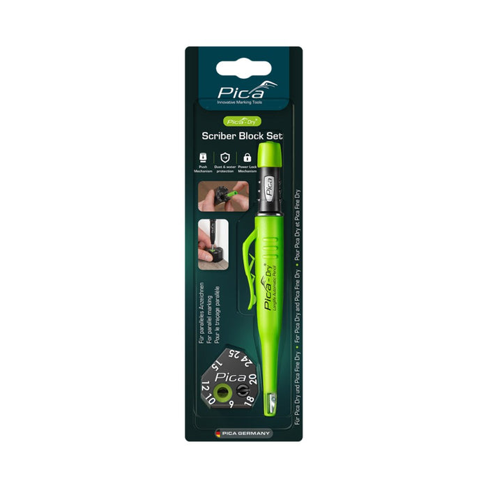 Pica Set de portaminas Pica Dry y guía de trazado paralelo Scriber Block