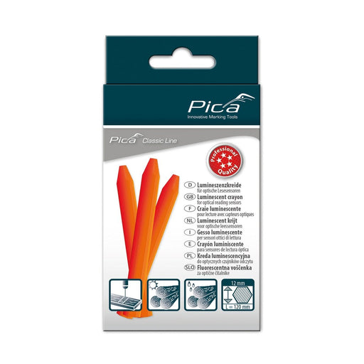 Pica Caja-blister 12 Crayons Classic Pro Fluo-Naranja