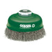 Osborn Cepillo taza inox de alambre ondulado con tuerca M14 y filamento Ø 0.30 mm (80x30 )