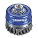 Osborn Cepillo taza inox de alambre trenzado con tuerca M14 y filamento Ø 0.50 mm (80x(25+25) )