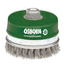 Osborn Cepillo taza inox de alambre trenzado con tuerca M14 y filamento Ø 0.50 mm (80x(25+25) )
