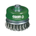Osborn Cepillo taza acero de alambre trenzado con tuerca M14 y filamento Ø 0.50 mm (120x(25+25) )