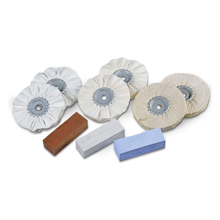 Osborn Kit de pulido 10 piezas para 4.000 (r.p.m)