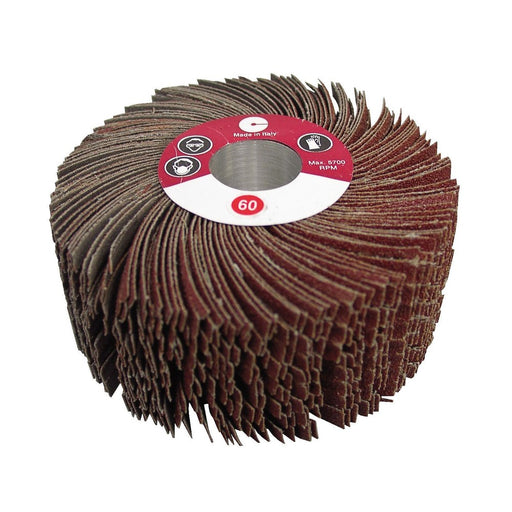 Calflex Rueda mil hojas de núcleo corte desigual RNC (Ø 120 x 50 mm. Grano 120)