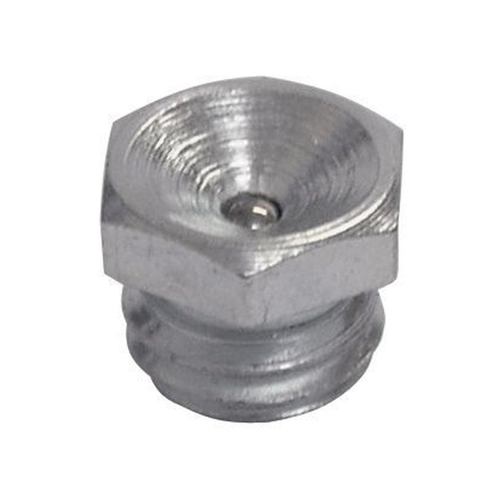 Umeta 25 Engrasadores cóncavos tipo LUB recto. DIN 3405 tipo D1 (R.M10x1,5 x L.9.5 x Ø11 acero)