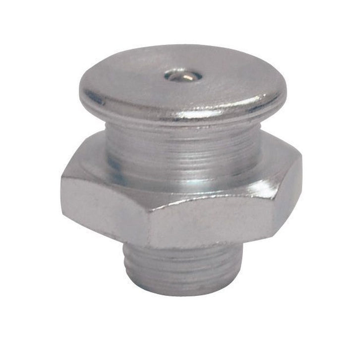Umeta 100 Engrasadores rectos de cabeza plana DIN 3404 tipo M1 (R.1/8"-28 BSPP x L.17 x Ø17 acero)