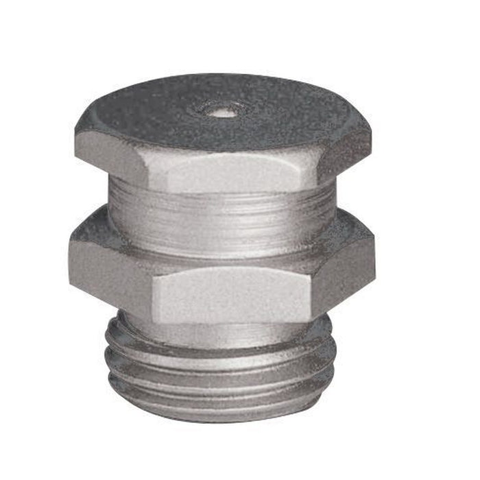 Umeta 25 Engrasadores rectos de cabeza plana tipo T1/B (R.1/4\"-19 BSPP x L.16 x Ø15 acero)
