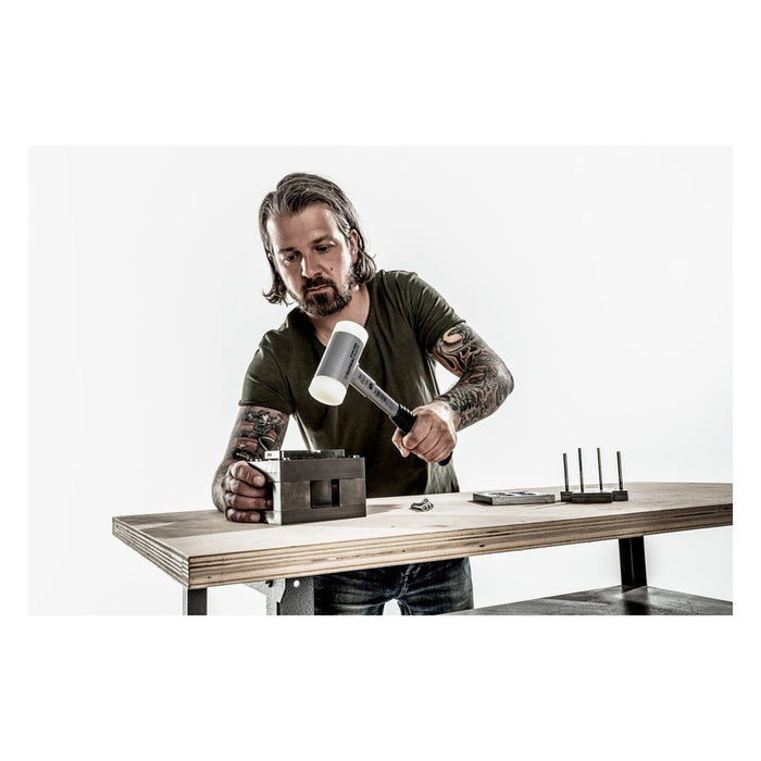 Halder Maza anti rebote mango metálico Supercraft Ø 45 mm