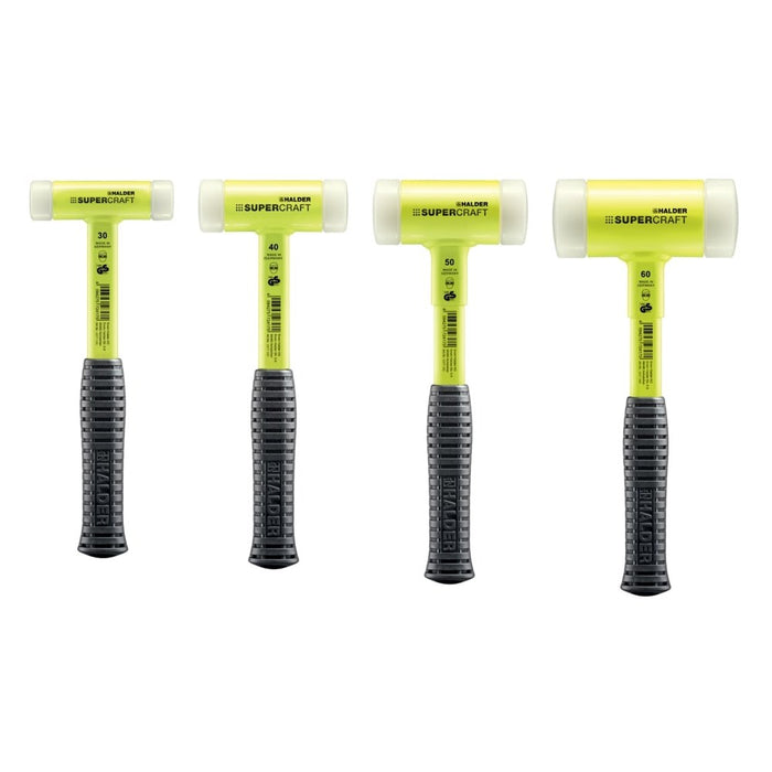 Halder Maza anti rebote metálico amarillo Supercraft Ø 40 mm