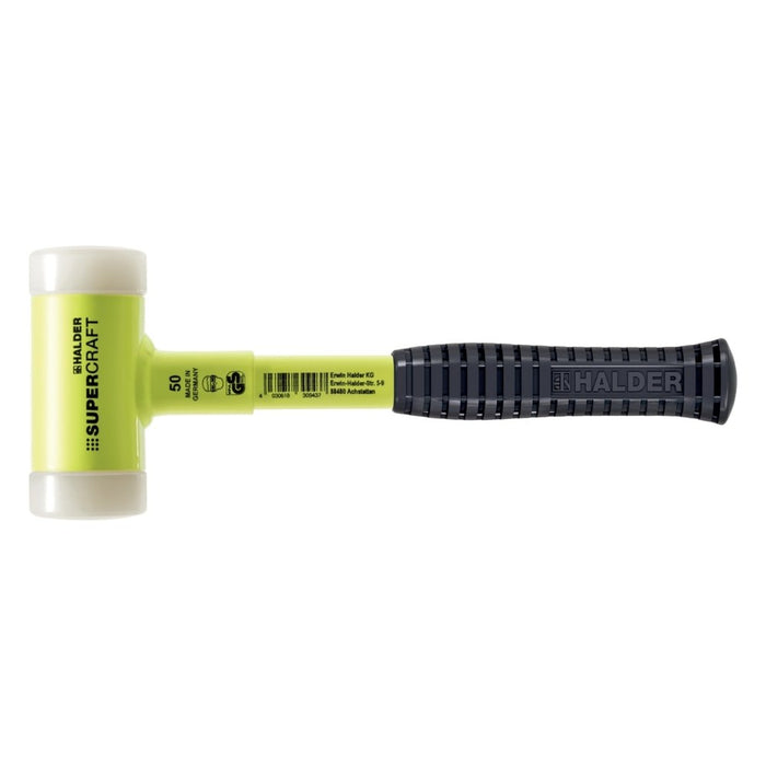Halder Maza anti rebote metálico amarillo Supercraft Ø 50 mm
