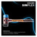 Halder SIMPLEX maza goma/goma"stand-up" 80