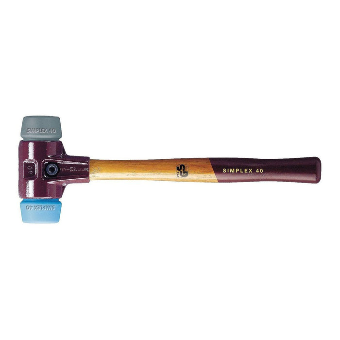 Halder Maza de TPE azul + gris Simplex Ø 40 mm