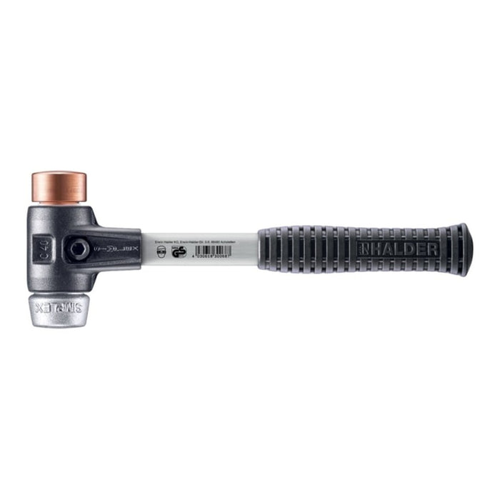 Halder Maza de cobre + metal blando Simplex Ø 40 mm