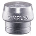 Halder Boca de recambio metal blando plata Simplex Ø 40 mm