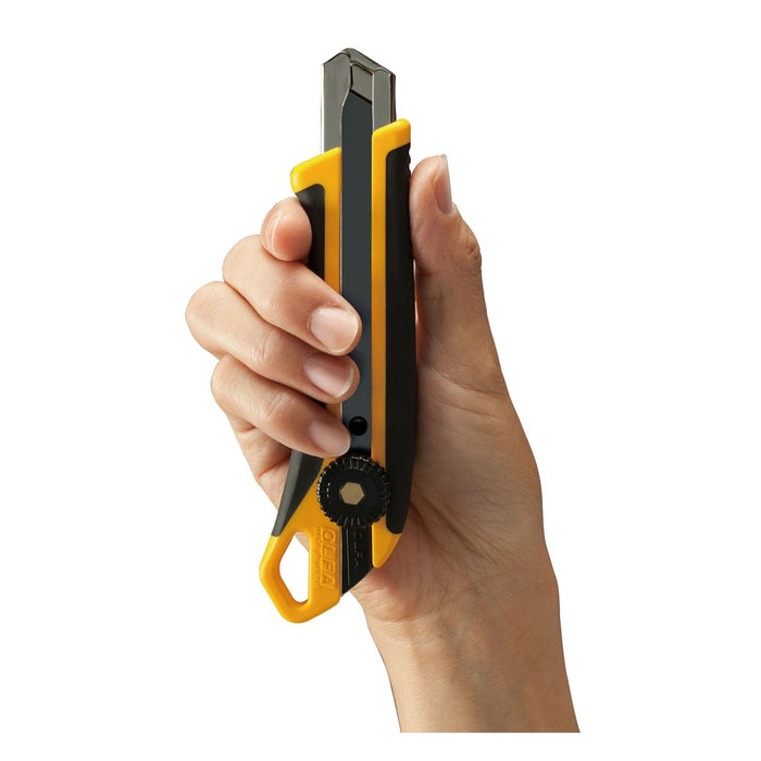 Olfa Cutter con bloqueo manual y cuchilla Excel Black de 18 mm