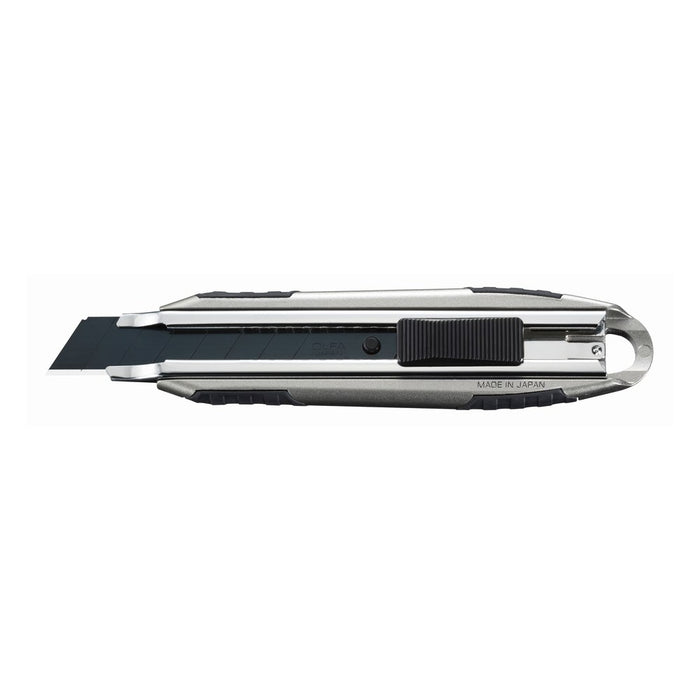 Olfa Cúter de aluminio con bloqueo automático y cuchilla extra afilada de 18 mm