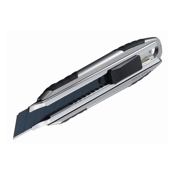 Olfa Cúter de aluminio con bloqueo automático y cuchilla extra afilada de 18 mm