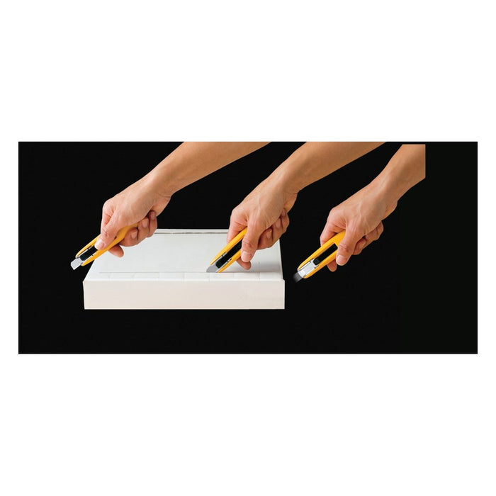 Lote de 24 unidades Olfa Cutter de seguridad con cuchilla trapezoidal de 12,5 mm en bolsa de plástico