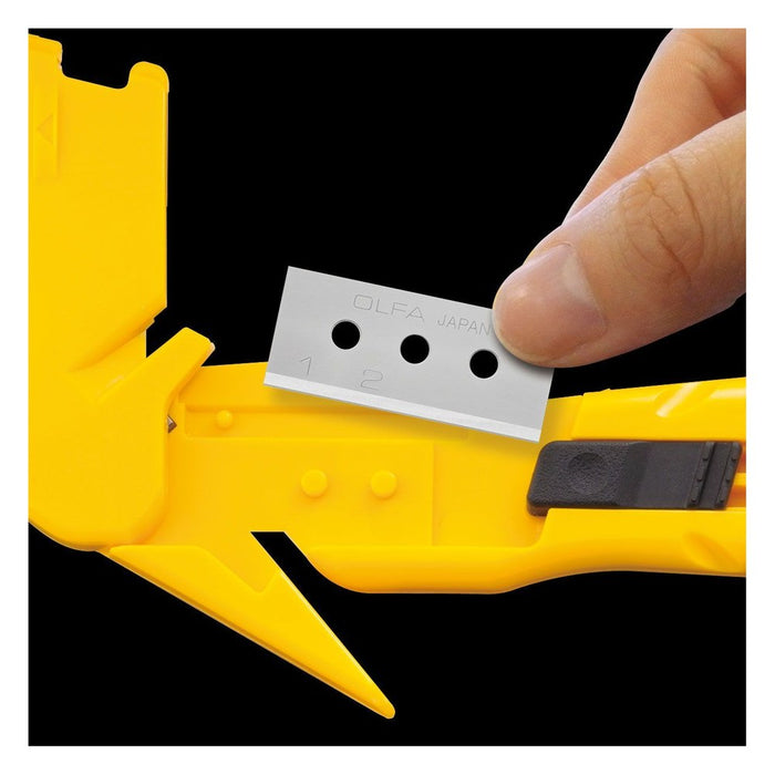 Olfa Cúter de seguridad con cuchilla oculta rectangular de 17,8 mm