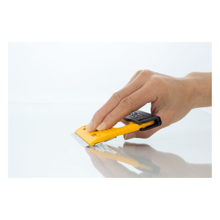 Olfa Rascador de vidrio cuchilla inoxidable con 3 cuchillas extra de 18 mm x 120 mm