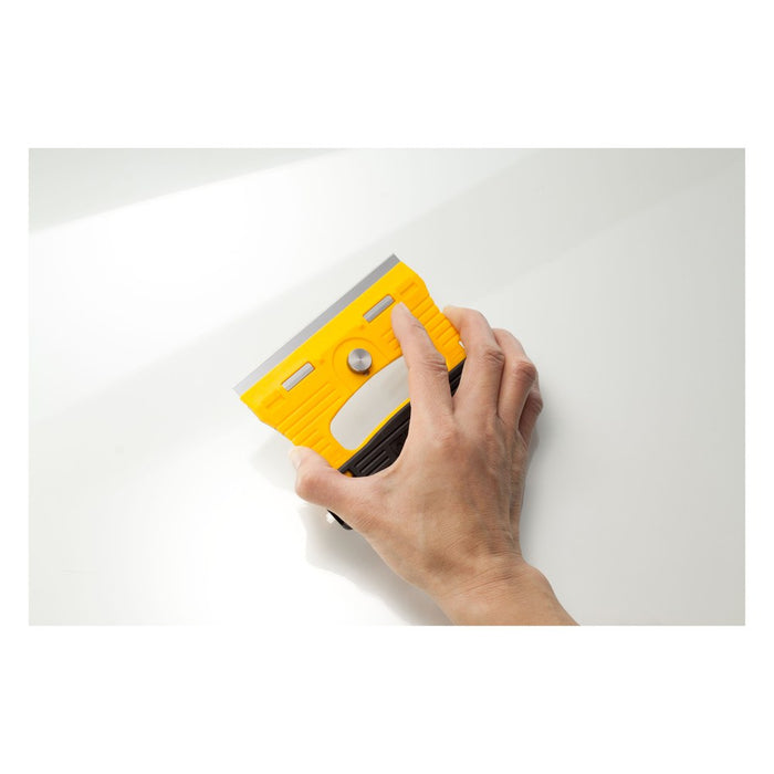 Olfa Rascador de vidrio cuchilla inoxidable con 3 cuchillas extra de 18 mm x 120 mm