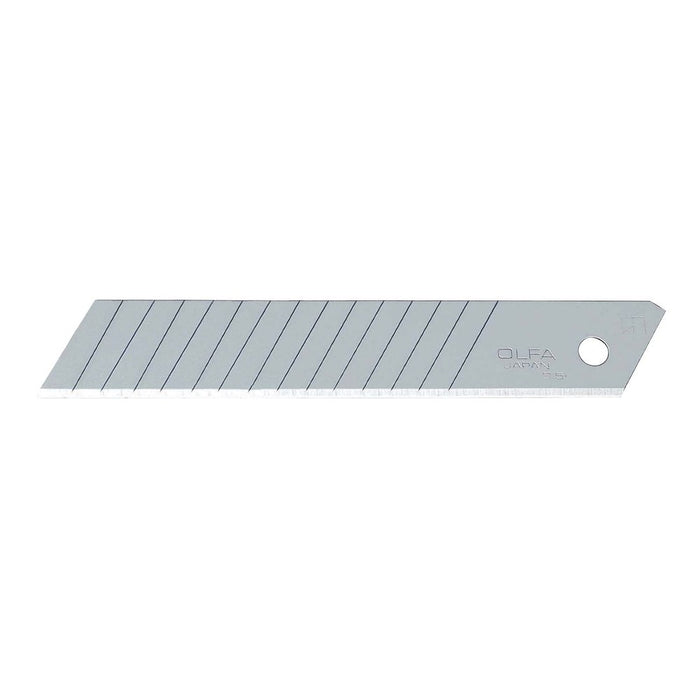 Olfa Pack de 50 cuchillas troceables 18 mm doble segmento plateadas en estuche plástico
