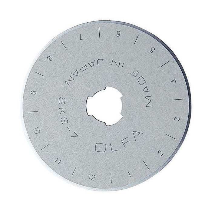 Olfa Pack de 10 cuchillas circulares 45x0,3 mm plateadas