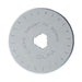 Olfa Pack de 10 cuchillas circulares 45x0,3 mm plateadas