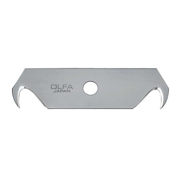 Olfa Pack de 5 cuchillas-gancho 64x17,5x0,4 mm plateadas