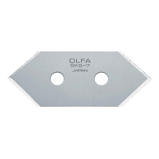 Olfa Pack de 5 cuchillas corte 45º 49x20x0,3 mm plateadas
