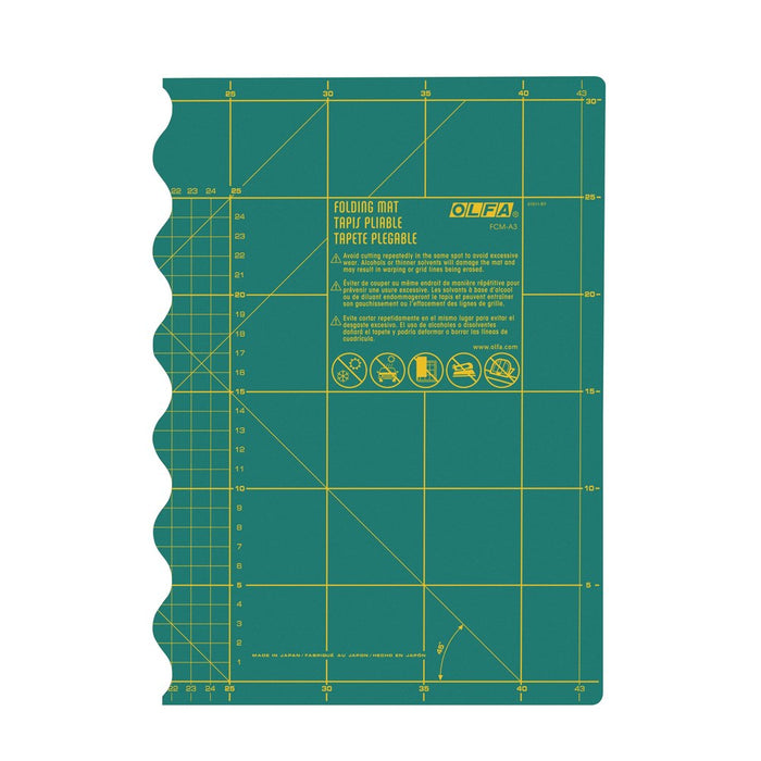 Olfa Plancha de corte plegables 630x450x2,5mm (verde)